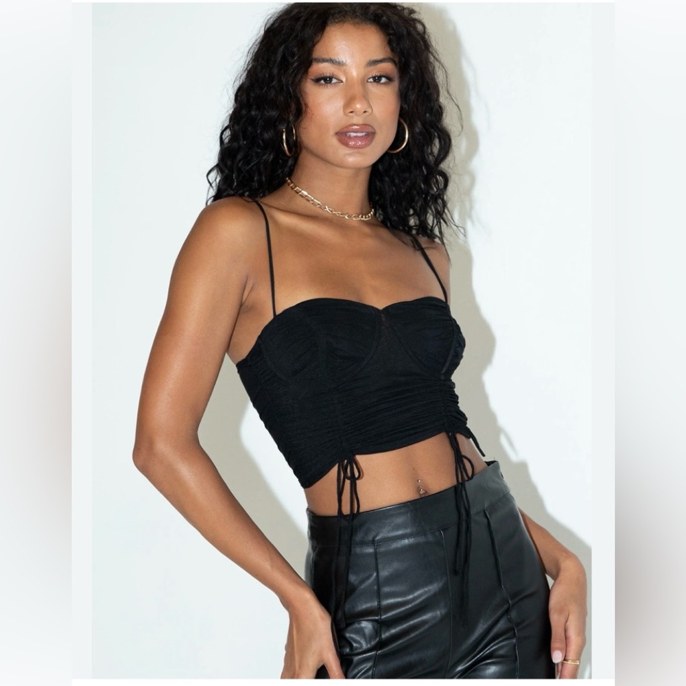 Princess Polly Shine Bright Black Top
